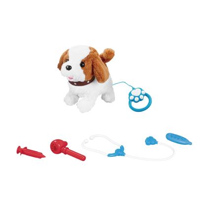 China Walks The Walk And Sings To Carry Kids Battery Operated Smart Plush Doggy Play Set Electric Soft Dog Toy for sale