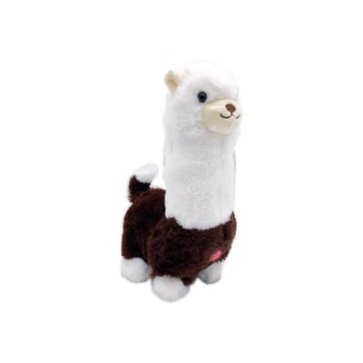 China Walks carry plush advanced smart alpaca with walk, wag tail, sings stuffed toys electric alpaca and plush toy animal for sale