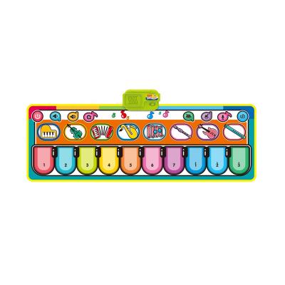 China Battery Operated Toy 110*36CM Children Play Musical Instrument Cartoon Kids Electronic Music Keyboard Cover Educational Toys for sale