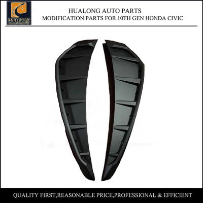 China Side Fender Vent Cover for 10th Gen Honda Civic Plastic Black for sale