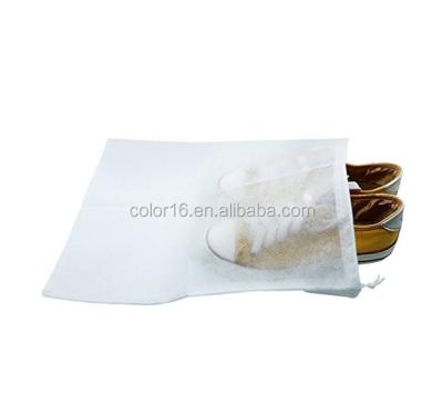 China Customized Logo Colora 3 Folding Drawstring Shoe Nonwoven Dust Bag for sale