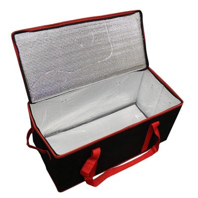 China High Quality Reusable Insulated Non Woven Foldable Box Insulated Thermal Lunch Cooler Bag Fabric Tote Car Seat Organizer Back Bag Lunch Cooler Bag for sale