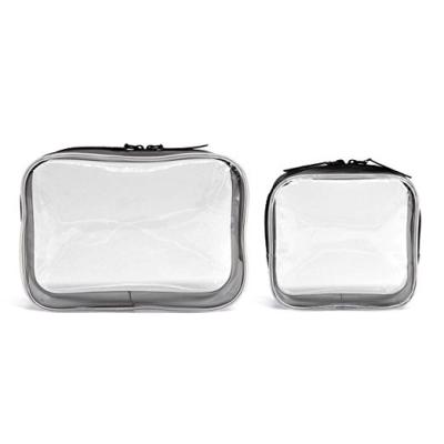 China Factory Wholesale Soft Portable Travel PVC Small Clear Cosmetic Makeup Storage Bag for sale