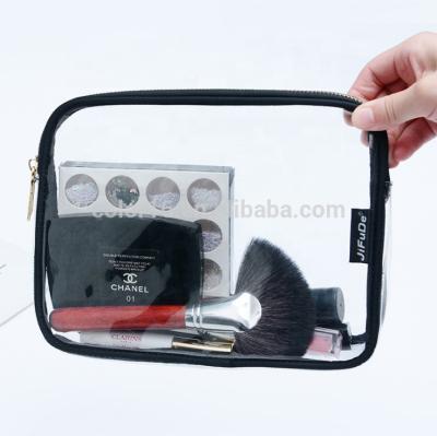 China Wholesale Eco-friendly Portable Transparent Sublimation Mini Size Clear Make Up Cosmetic Bag PVC for sale