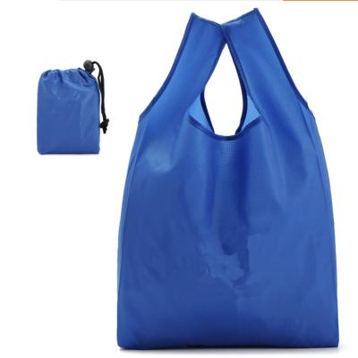 China Cheap Custom Recycled Nylon Polyester Shopping Bag Foldable Reusable Grocery Tote Bag for sale