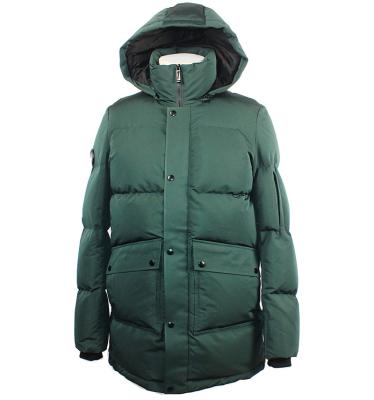 China Waterproof Mens Waterproof Thermal-Reflective Insulated Hooded Parka in Olive for sale