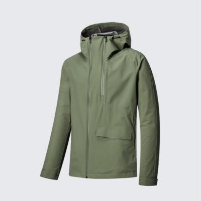 China OEM High Quality Waterproof Mens 100% Polyester Solid Color Anorak Waterproof Jackets for sale