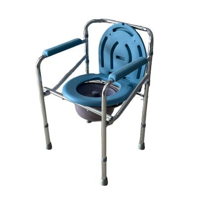 China Factory Cheap Shower Commode Chair Indoor Disabled Toilet Commode Wheelchair With Wheels Wheelchair for sale