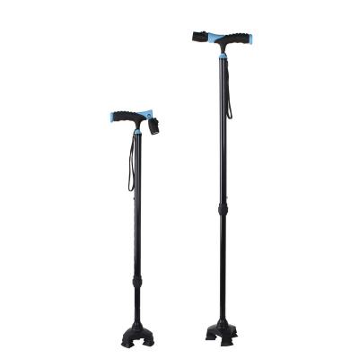 China Best Selling Cheap Adjustable Rubber Metal Crutches OEM Convenient Foldable Cheap Cane for sale