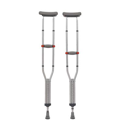 China Convenient Lightweight Aluminum Armpit Crutches Elbow Elderly Adjustable Armpit Crutches for sale