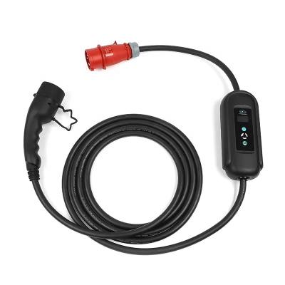 China AC Charger 2 Type 1 Portable Fill Level Three Phase SAE j1772 40A 11kw 16A EV Plug For EV Charging for sale