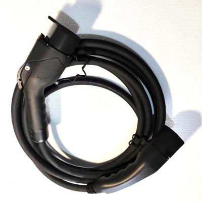 China EV Charging 22kw 32A Charging Cable Type Three Pahse EV - 2 to GBT Matt Black Cable Length Customized for sale