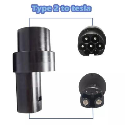 China Electric Vehicle Car Charging 80A EV - 2 Charger Adapter Fast Charging Type To Tesla For Tesla EV Vehicles for sale