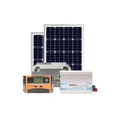 China Solar Panel System 500va Solar Power System Mono Solar Panels 75w 12v Battery for sale