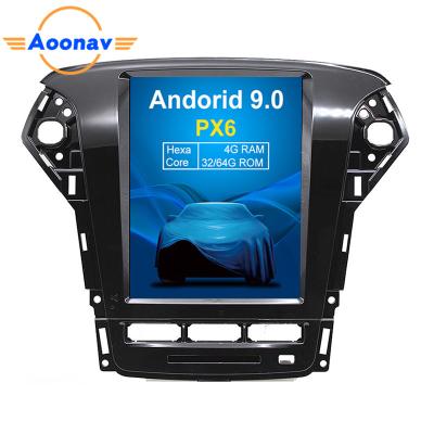 China AOONAV Tesla style vertical screen Android 9.0 car dvd car mp3 player for Ford Mondeo MK4 2007-2012 MONDEO saloon (mA for sale