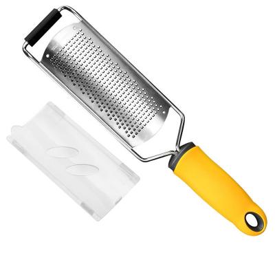 China Viable Stainless Steel Grater Cheese Grater Lemon Zester Handheld Citrus Good Zester with Clean Brush for Kitchen for sale