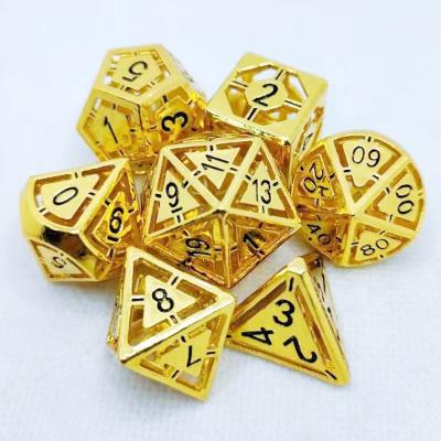 China Simple And Modern Polyhedron D20 DND Hollow Dies Set Custom Metal Dies for sale