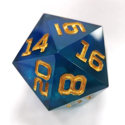 China cutting edge dies custom resin D20 Crystal Dice DIY for sale