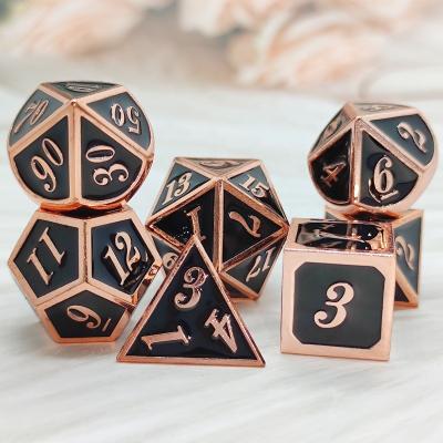 China Board Game Zinc Alloy Dice Role Playing Metal RPG Dungeons and Dragons for sale