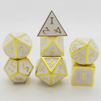 China Wholesale Price Zinc Alloy Colored RPG Game Polyhedral Custom Metal Dies for sale