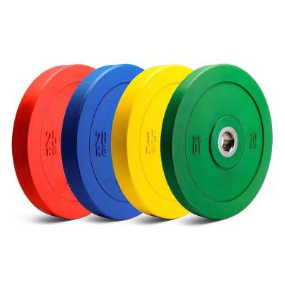 China Wholesale Powerlifting Anti-Slip Rubber Movable Exercise Fitness Bodybuilding Weightlifting Dish Barbell for sale