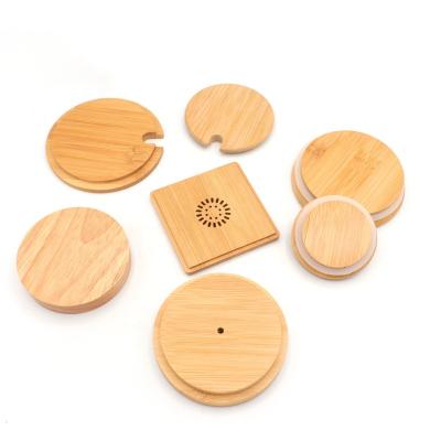 China Non Cover Wholesale Wooden Bamboo Coffee Mug Cover Manufacturer Coffee Puddle Cover Mug Lid for sale