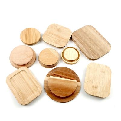 China Non Spill Custom 20mm Organic Beech Walnut Wood Lid By Wood Material Certificated for sale