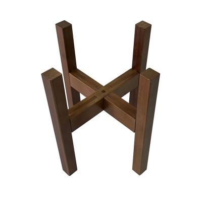 China 2021 New Nordic Concise Design Style Modern Stable Adjustable Plant Flower Pot Bamboo Racks for sale