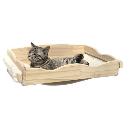 China Simple Design Cats Factory Sale Cat Treehouse Furniture Custom Small Pet Wooden Houses for sale