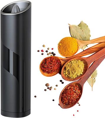 China New Car Quadrate Electric Gravity Salt and Pepper Grinder with Led Light for sale