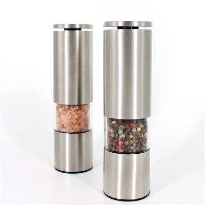 China Sustainable manual stainless steel salt and pepper grinder for sale