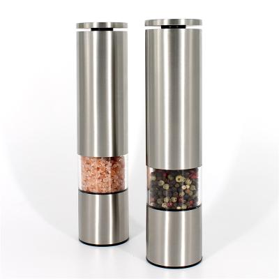 China Stainless Steel Body Sustainable Premium Quality Manual Salt And Pepper Grinder 3 Sizes for sale