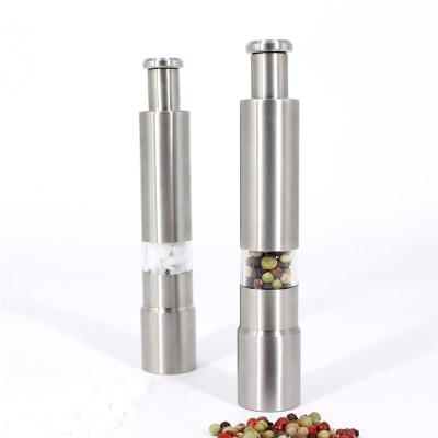 China Sustainable Portable Manual Salt And Pepper Grinder Mill Mini Thumb Pump for sale