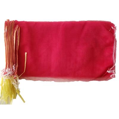 China Recyclable competitive factory wholesale price direct mesh tubular net bag for onions firewood fruits for sale