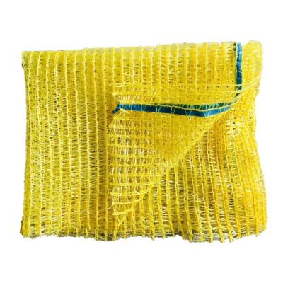 China High quality and unbreakable disposable plastic PE raschel mesh bag lemon packaging for sale