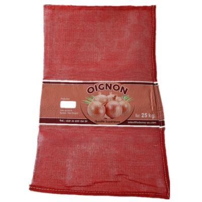 China Recyclable Recyclable And Strong Drawstring Gauze Packing Bags For Onion Fruit Vegetable for sale