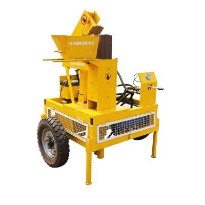 China HM1-20 diesel Flyash Bricks Making Machine interlocking clay mud block for sale Te koop