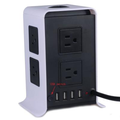 China Hot Selling 4 USB Ports Amazon USA Charging Portable Plug With 8 4 USB Outlets For Travel Charger for sale