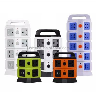 China Overload Protection Home Supplies Multi Socket Solar Powered Portable Power Socket Extension Strip for sale