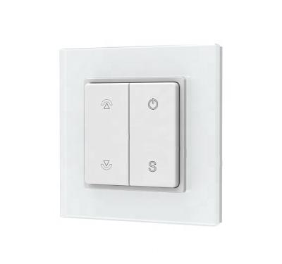 China Skydance PF1(G) 4 Key Zone 1 Dim Dimming 2.4G RF Lamp Switch Smart Controller Wall Glass Panel 86*86*23 for sale