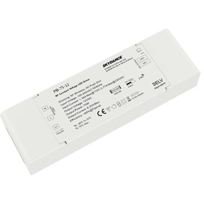 China Skydance PB-75-12 RF Remote Control Lights 75W Driver 75W AC Remote Control Constant Voltage LED Grow Dim Light Led Dimmer Driver for sale