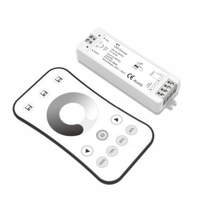 China Skydance R6-1+V1 RF2.4g Color Single Controller Kit Wireless Shine Dimmers 1 Channel Sender+Receiver kit 97*33*18mm for sale