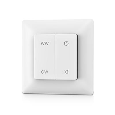 China SKYDANCE PF2 LE TDC 2.4G Wireless Wall Key LED Dimmer RF Remote Control Panel Control 86*86*14 for sale