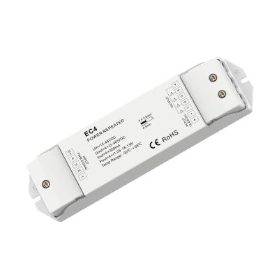 China LED Dimmer Skydance EC4 Constant Current 4 Channels RGW Or RGBW 12-48VDC PWM Power Repeater For Led Lamp 350mA Per Channel for sale