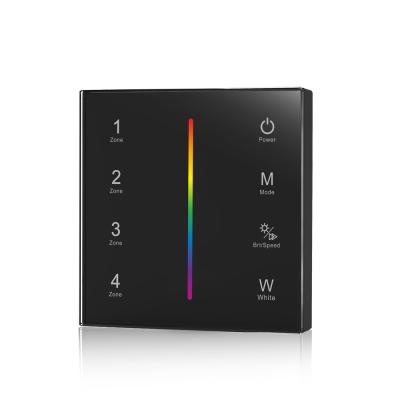 China SKYDANCE T4-1 RE RGBW CV Touch Screen Wall Mounted Wireless Dimmer RF Switch 86x86x37mm Wireless Wall Controller for sale