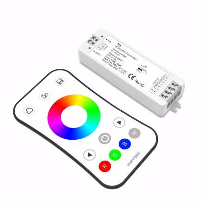 China Skydance 2.4G RF Remote Touch Control For RGB LED Strip With Color Box Set For LED Strip 97*33*18 for sale