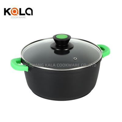 China Sustainable Kitchen Supplies Wholesale Hot Selling Cookware Set Non Stick Ceramic Pots For Cooking Wholesale Ceramic Casserole With Lid for sale