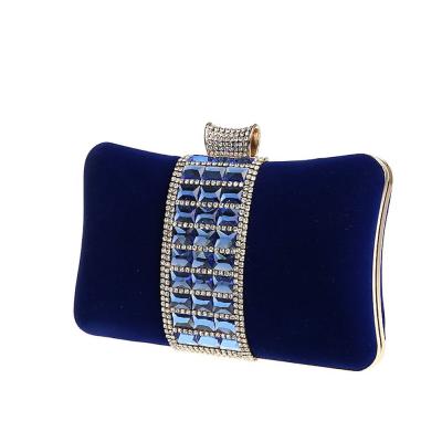 China Hot Design Box Clutch Bag Crystal Shoulder Bag Rhinestone Party Waterproof Evening Clutch Bag for sale