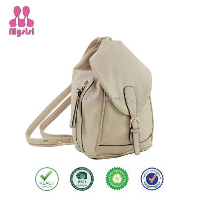 China Classic Convertible Backpack 100% PU Leather Backpack Large Size For Girls Ladies Camping Bag for sale