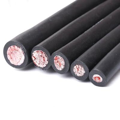 China 10mm 25mm 35mm 50mm Industrial Neoprene Rubber Copper Welding Cable for sale